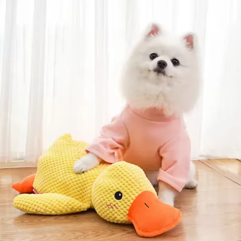 🐶 Pato de juguete con sonido para mascota