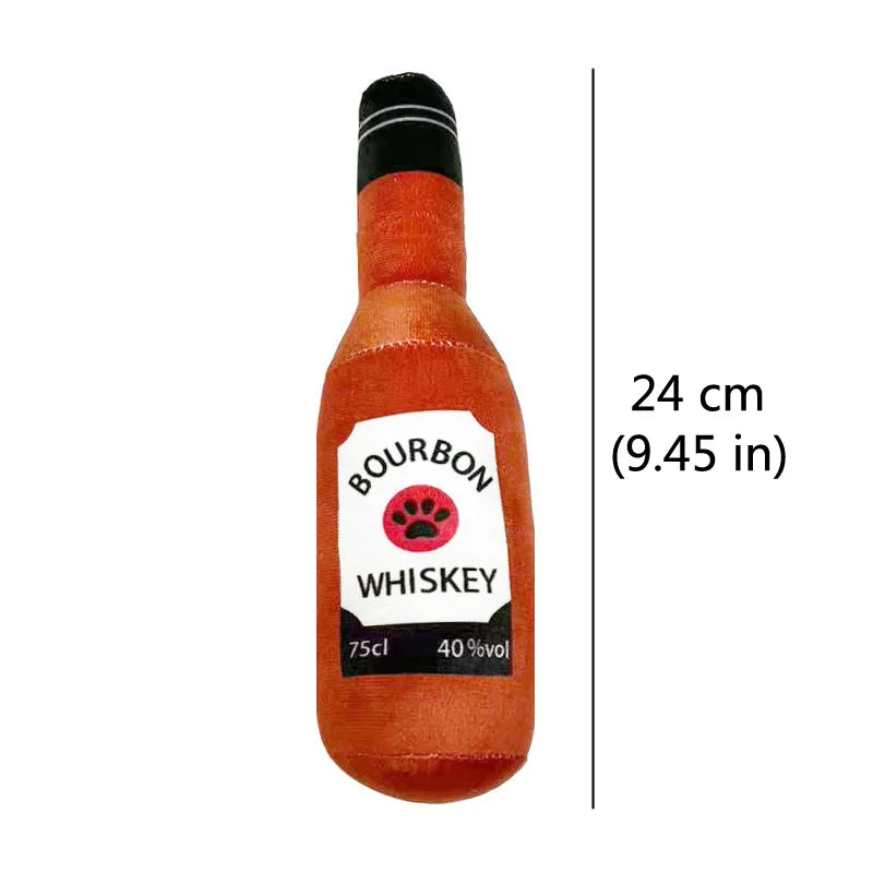 Botellas de peluche con sonido para mascota