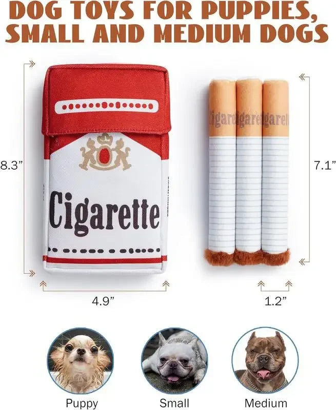 🚬❌ Juguete de Peluche “Cigarro” para Perros